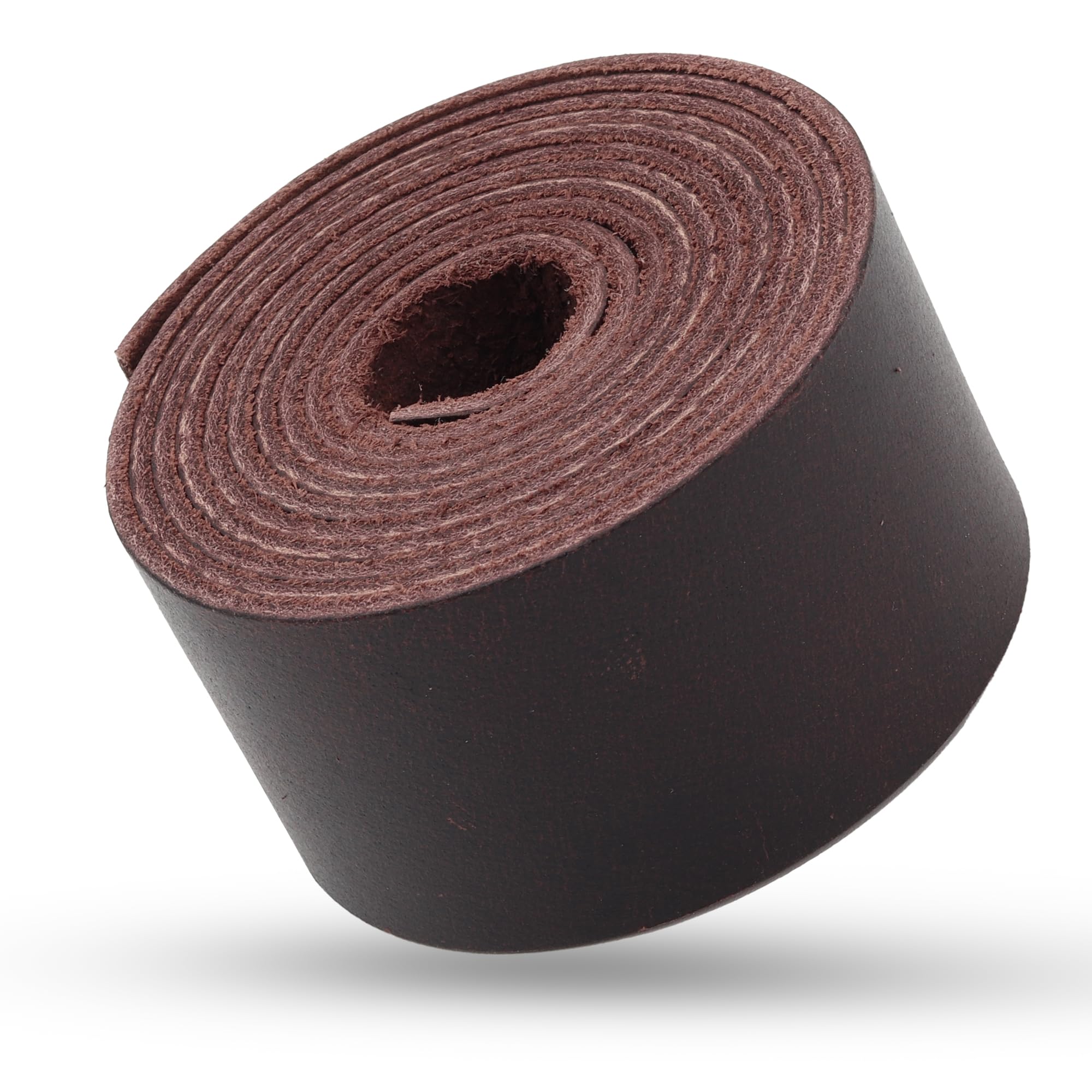 RAW HYD1.5" x 60” Genuine Buffalo Leather Strap for Crafts – Full Grain Leather Roll for Bracelet Making, Belt Making Supplies & Home Décor – Premium Strap Material for Keychains, Dog Collars, & DIY Accessories.