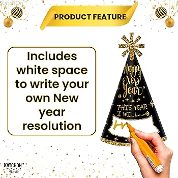 Amazon.com: KatchOn, Happy New Years Eve Party Hats 2025