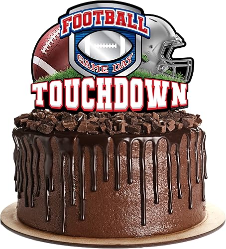 Treasures Gifted Decoración para tartas de fútbol  Decoraciones de fiesta de fútbol  Suministros de fiesta de fútbol  Decoraciones de fiesta de