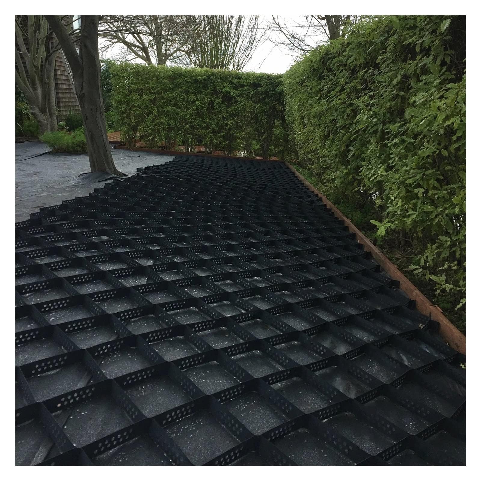Dalles de gravier géotextile stabilisatrices d'allée et terrasse de 5 cm de hauteur