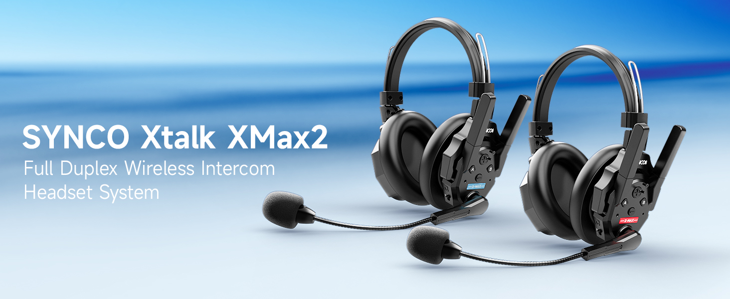 SYNCO XTALK XMAX2 ワイヤレスインカ厶 ヘッドセット 2人用 Amazon.co.jp: SYNCO XTALK XMAX2 ワイヤレスインカムヘッド