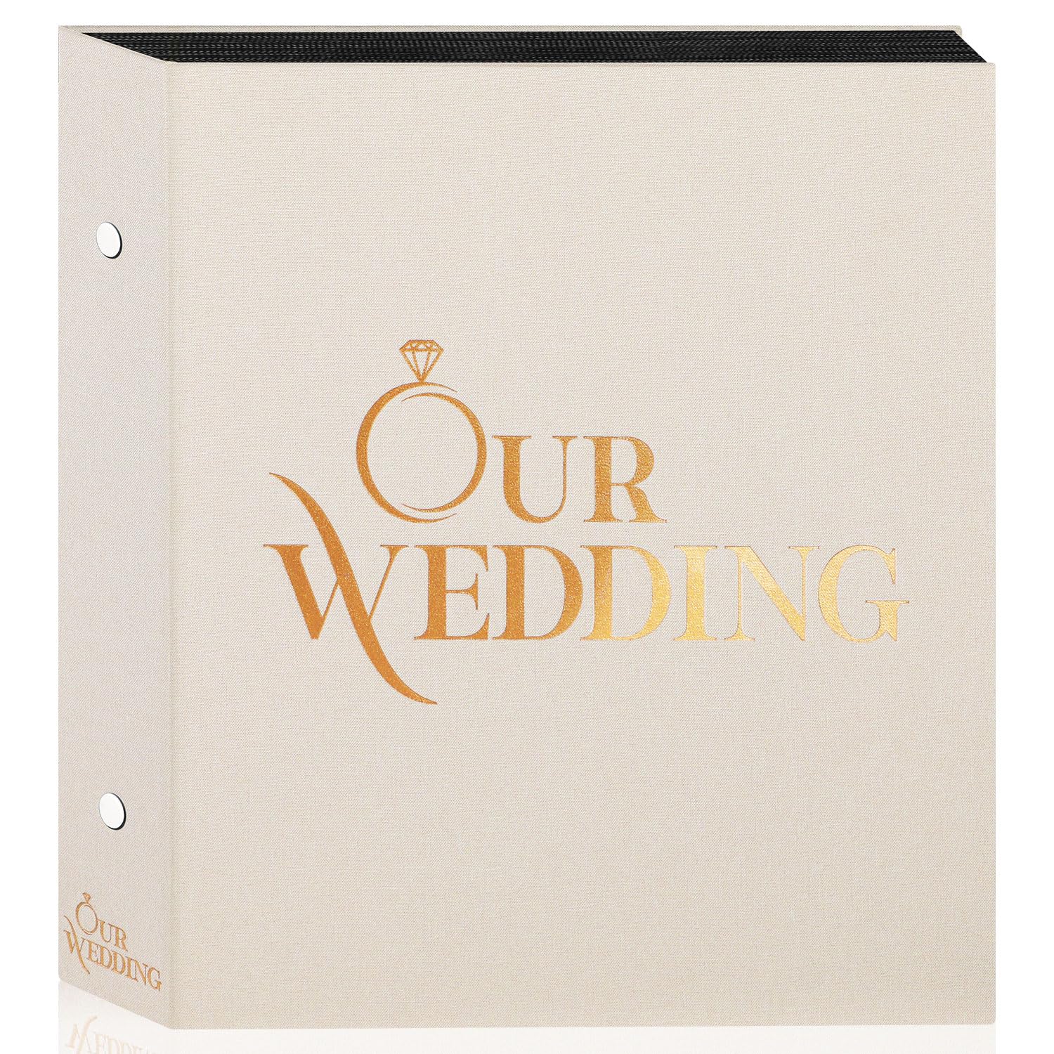 Lanpn Album Photo Mariage 10x15cm 600 Poche Photos, Lin Tissu Album Hold 600 Horizontal Vertical Photos Beige