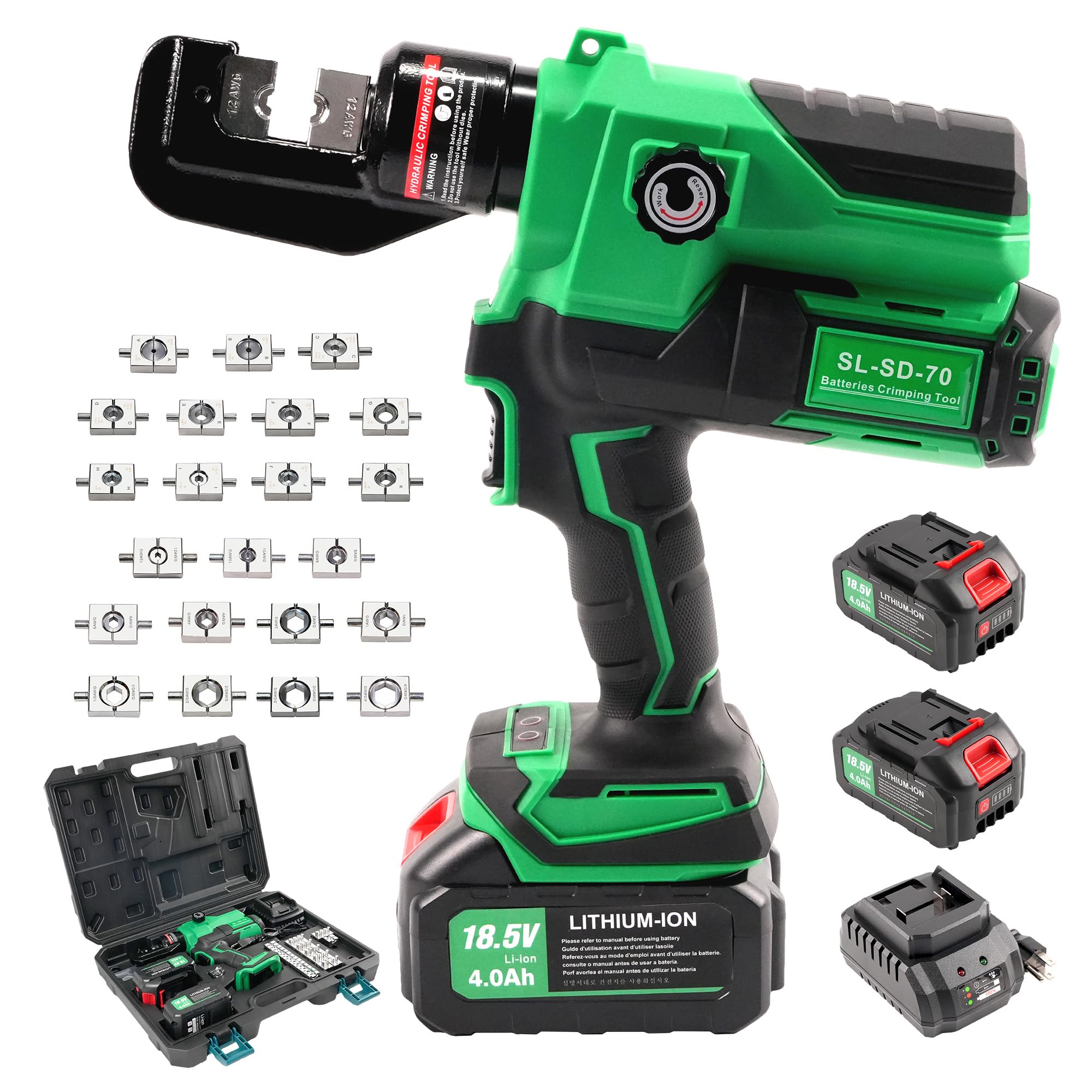 Growlush Electric Hydraulic Crimping Tool Kit