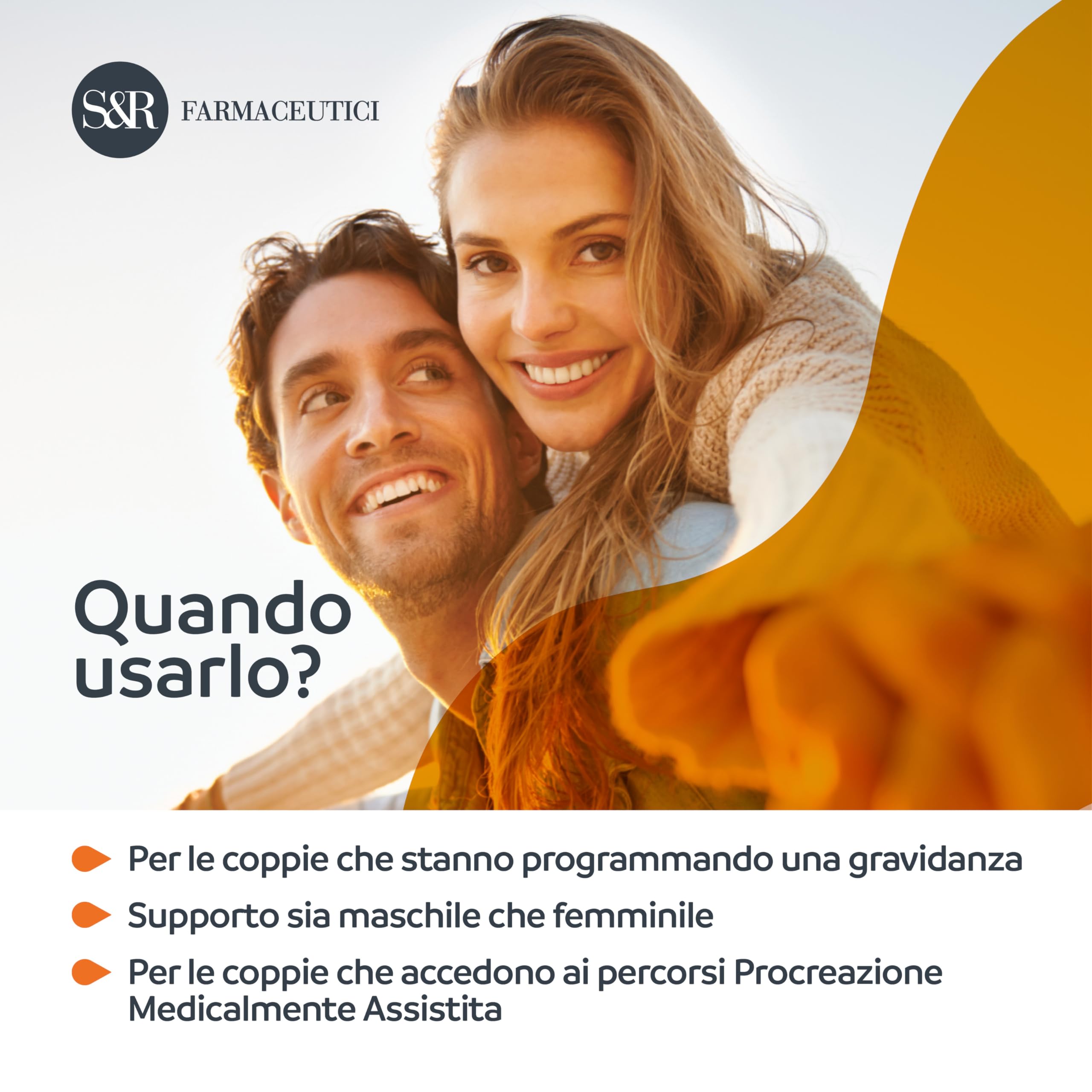 S&R Farmaceutici | Genante 90 - Integratore alimentare specifico per la Fertilità, per la Donna e l'Uomo. Formula Brevettata con Revifast - 90 compresse da 500 mg