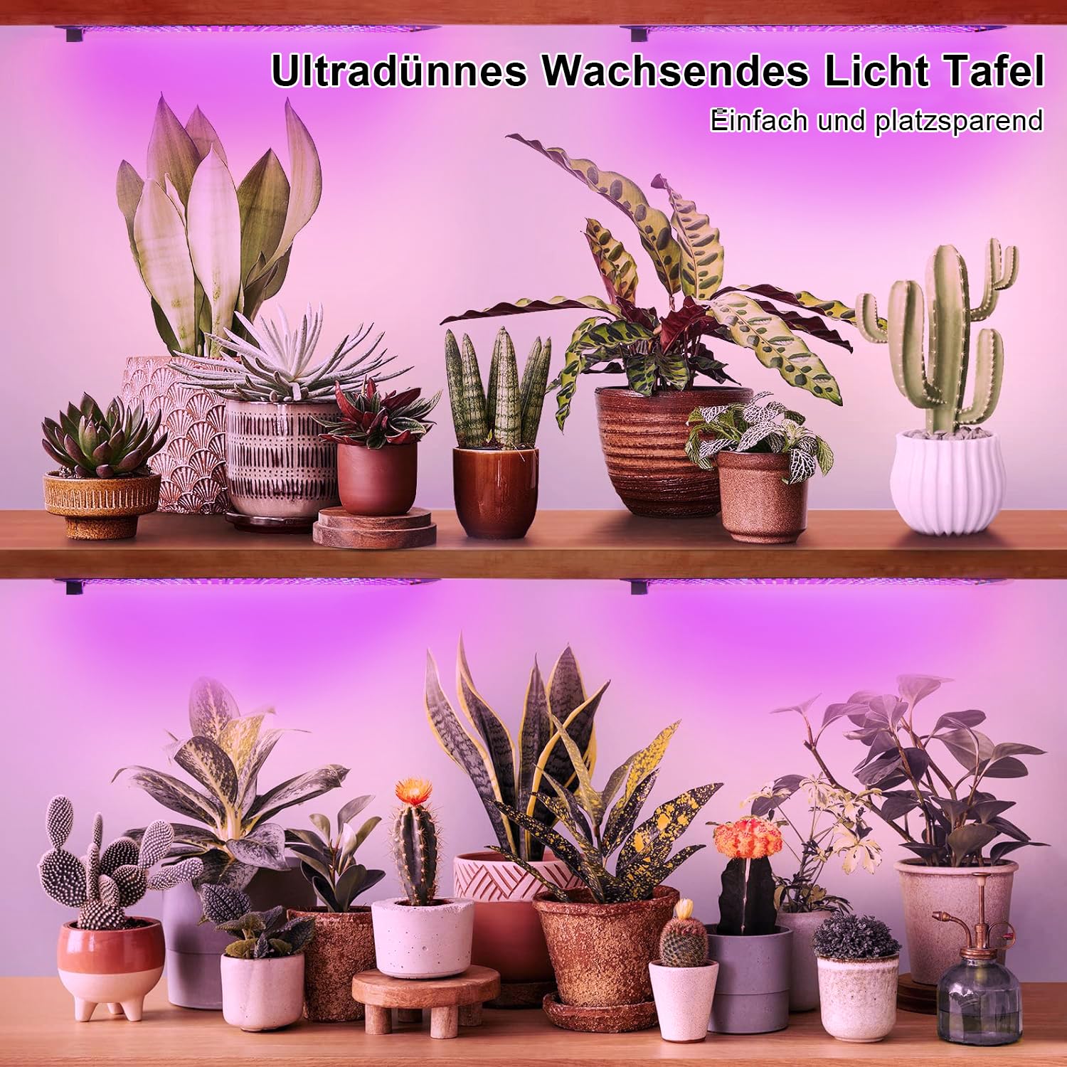 4Stück Pflanzenlampe LED, Vollspektrum Grow Lampe mit 600LEDs, Pflanzenlicht mit Zeitschaltuhr, Dimmbar Wachsen licht für Zimmerpflanzen, Setzlinge, Unterschrankpflanzen, Grow Zelt, Gemüse