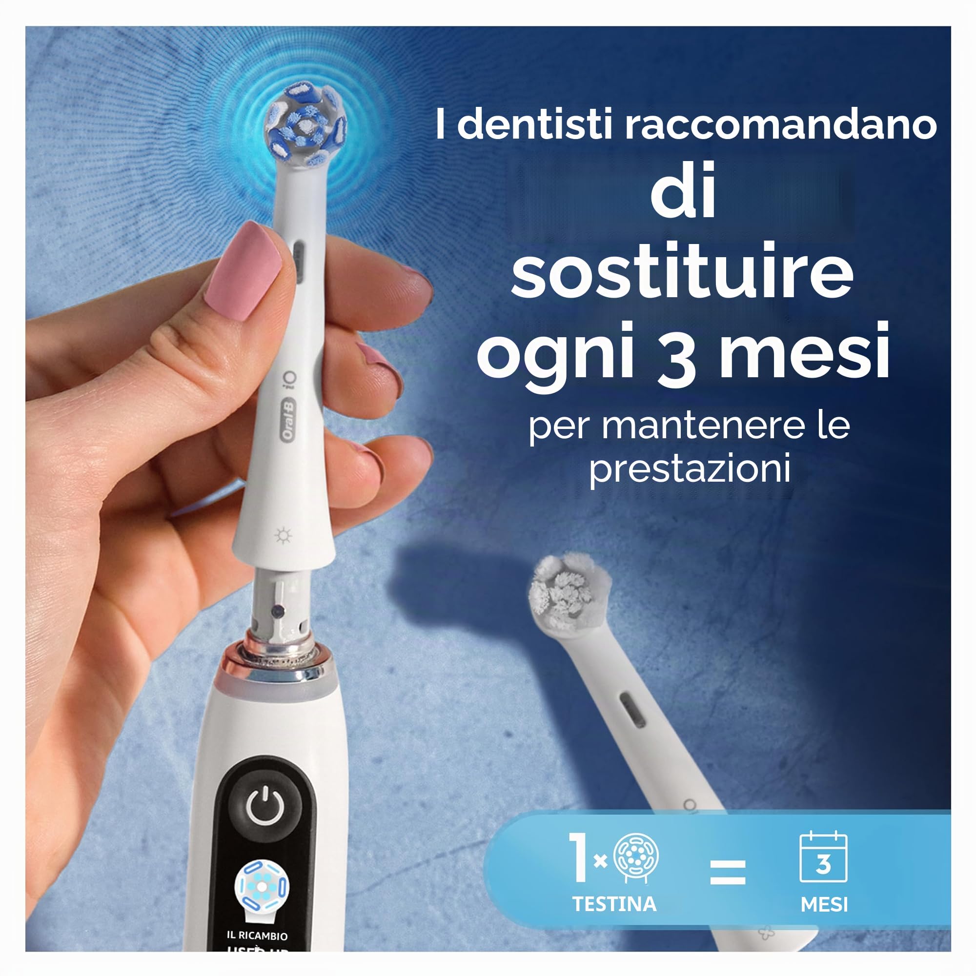 Oral-B iO Ultimate Clean Testine di Ricambio , 4 Pezzi, Pacco Adatto alla Buca delle Lettere
