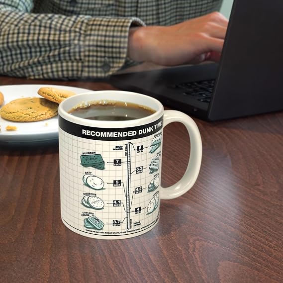 Bubblegum Stuff Recommended Dunk Time Mug - 350 ml Reusable Modern Design for Home Use - Printed Mug