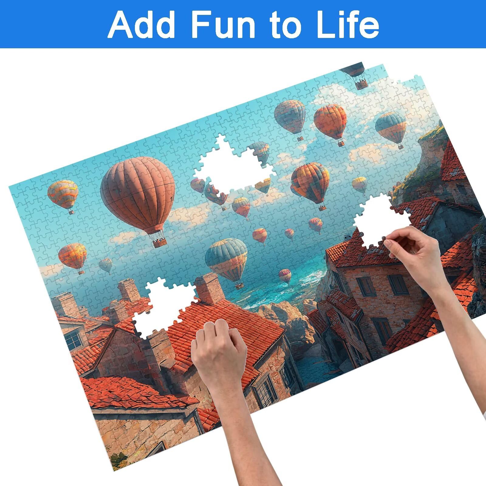 Puzzle 4000 Pezzi Paesaggio, Puzzle Italia 4000 Pezzi Arte per Adulti e Bambini, Misura: 141.5x87.5 cm, Puzzles Legno per Adulti con Squisita Scatola di Imballaggio, Regalo Donna, Regalo Uomo, -9219