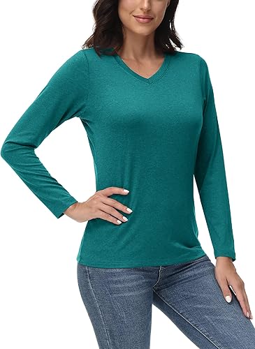 Miniatura 5 de TACVASEN Long Sleeve Shirts Women UPF 50+ Golf Sun Shirts Exercise SPF Shirt Performance Rash Guard Outdoor Hiking Shirts