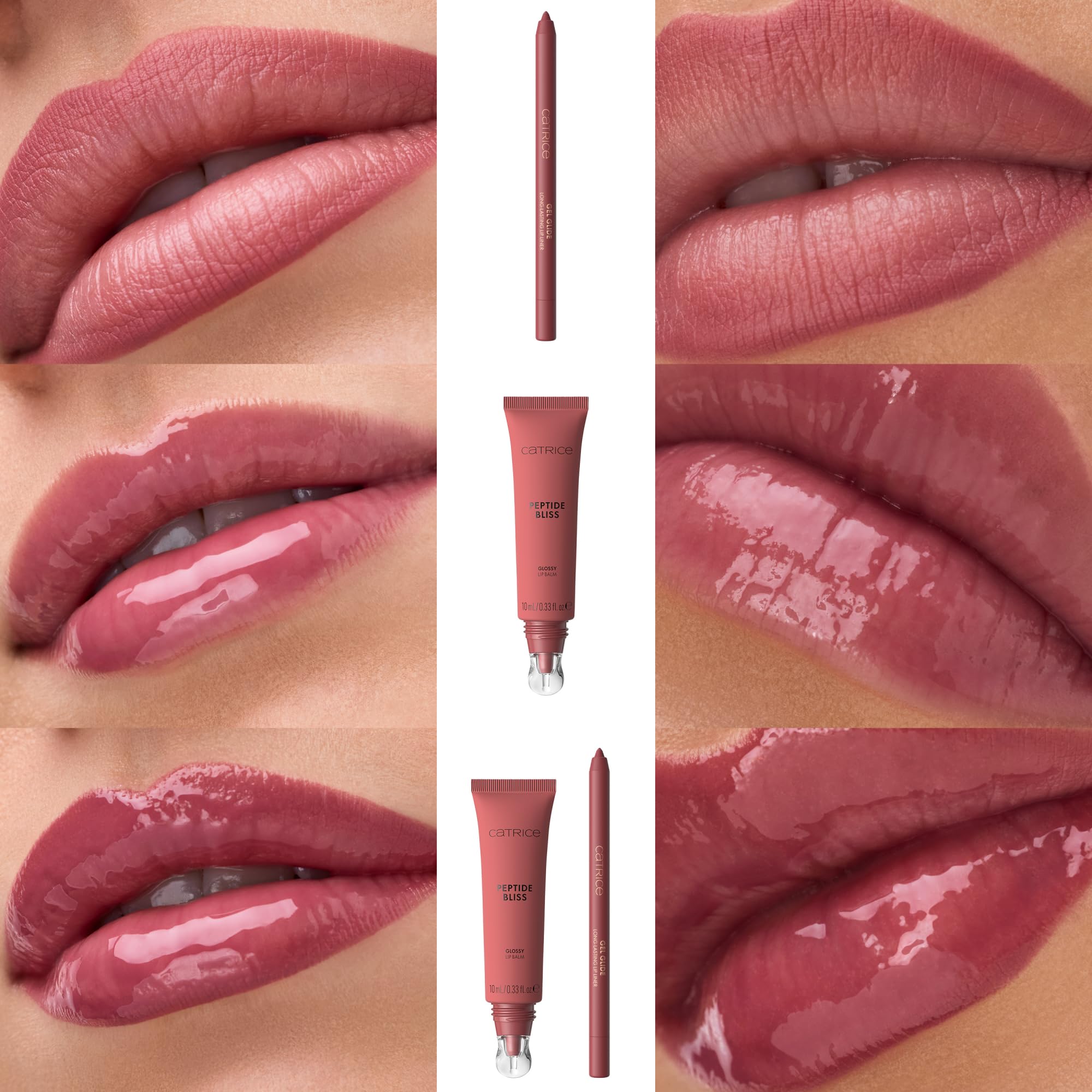 Catrice Lśniący balsam do ust Peptide Bliss Glosyy Lip Balm, nawilżanie, opieka, błyszczący, zroszony (10ml)