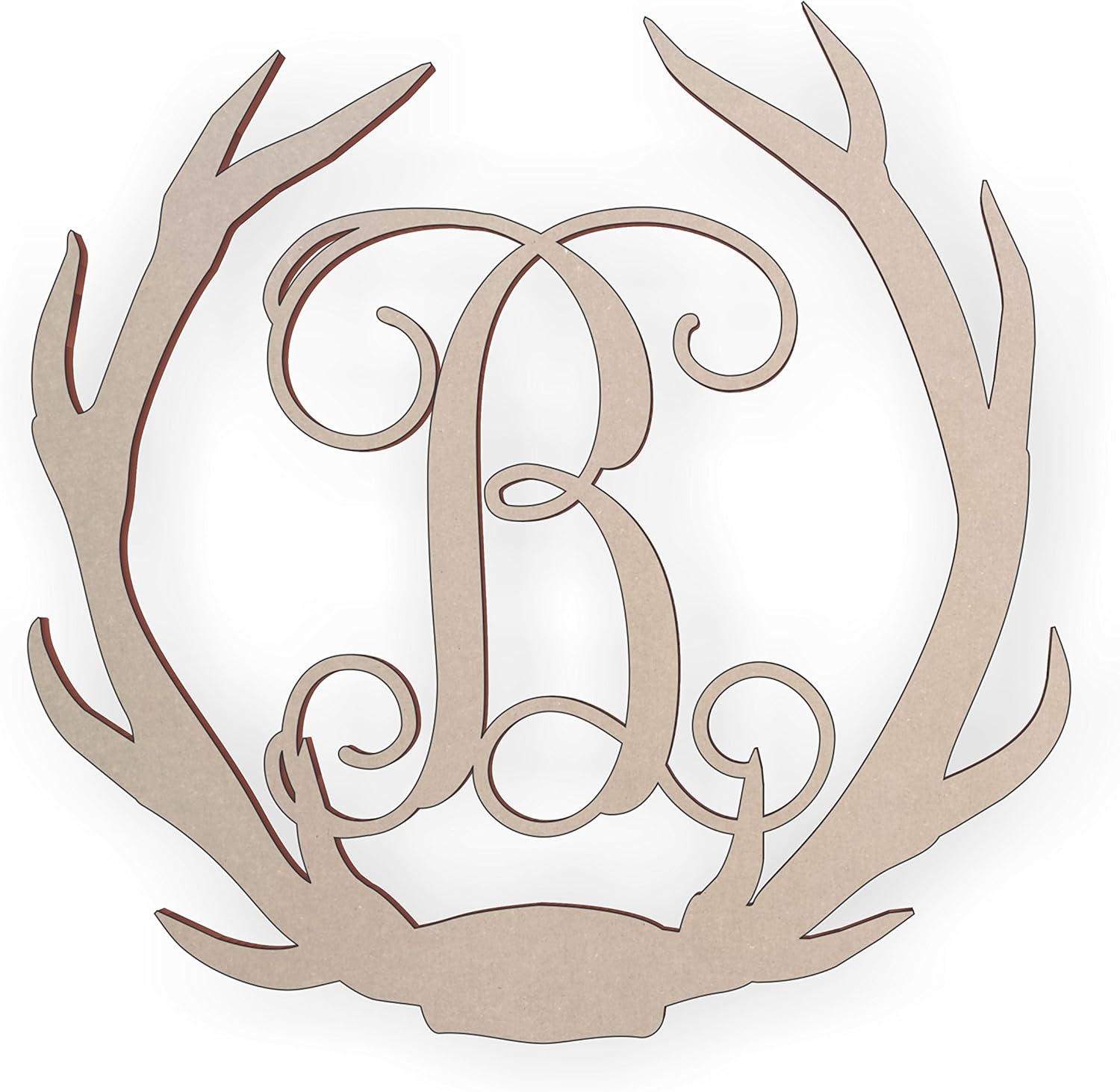 Download Amazon Com Jess And Jessica Wooden Deer Antler Monogram Letter B For Wall Decor Or Door Hanger Great For Gifts Home Kitchen