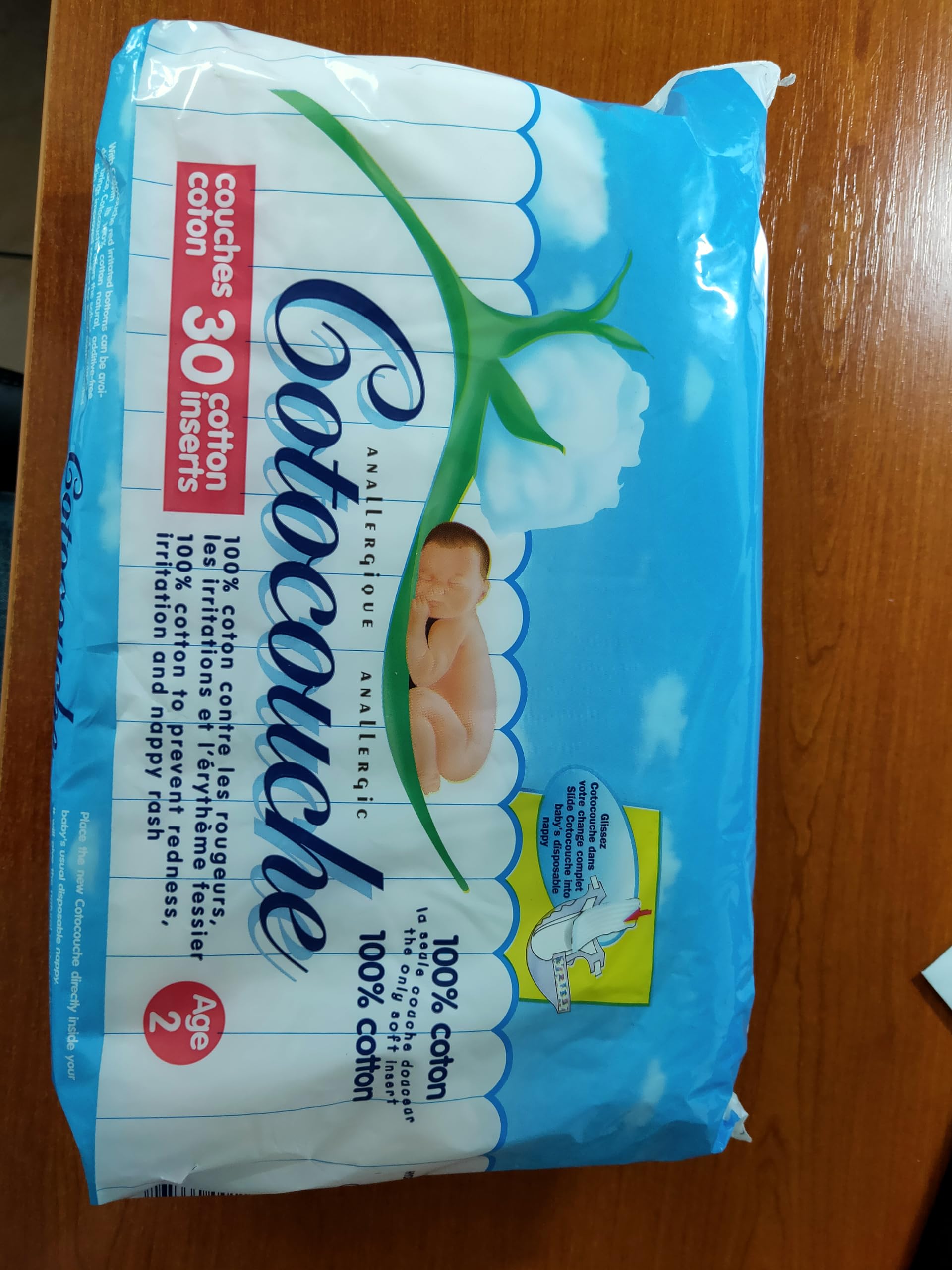 Tetra Medical - Paquete de 180 capas (6 paquetes de 30 capas) 100% algodón de segunda edad - Cotocapa