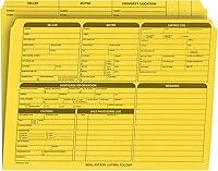 Vista 9 de Carpeta de listado de bienes raíces, lista de panel derecho, preimpresa en cartulina duradera con lista de verificación de cierre y puntos