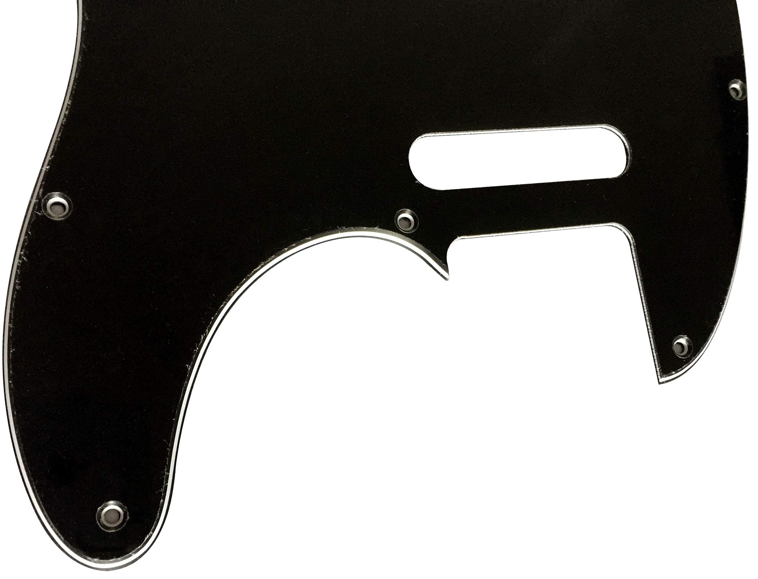 Electric Guitar Pickguard for Telecaster Nashville Tele Style (3 Ply Black)