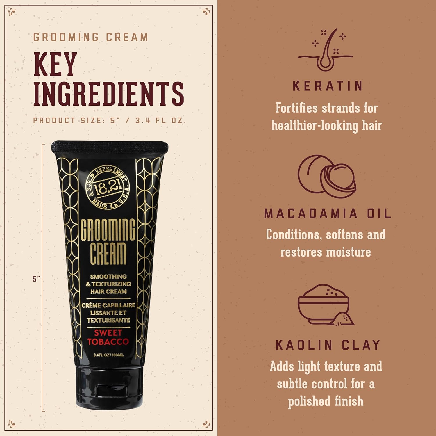 18.21 Man Made Hair Styling for Men, Weightless All-Day Flexible Hold - Image 4