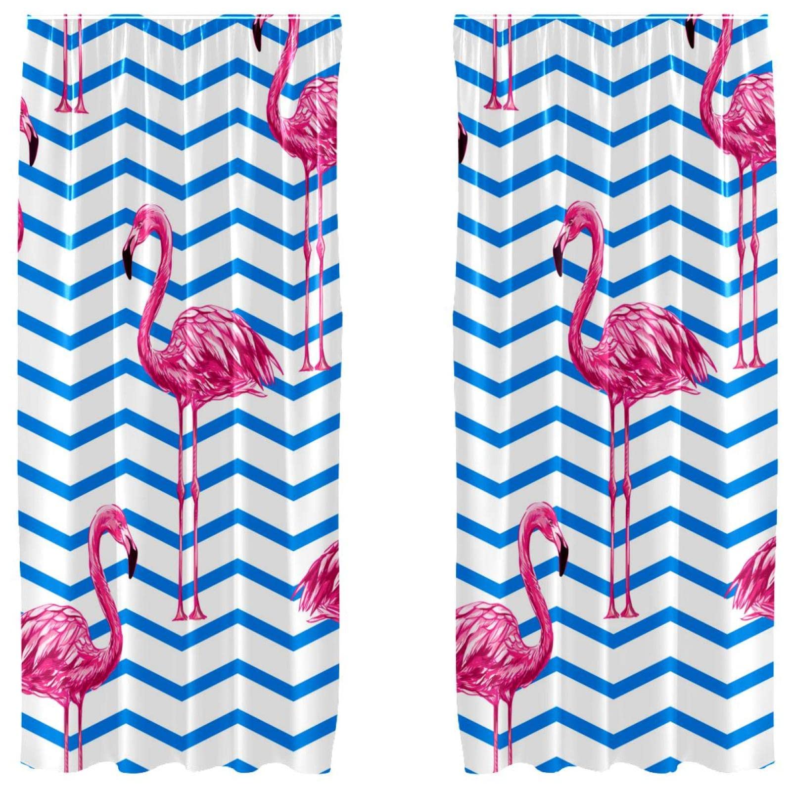 Rideaux occultants motif flamant rose pour transformer votre chambre en oasis