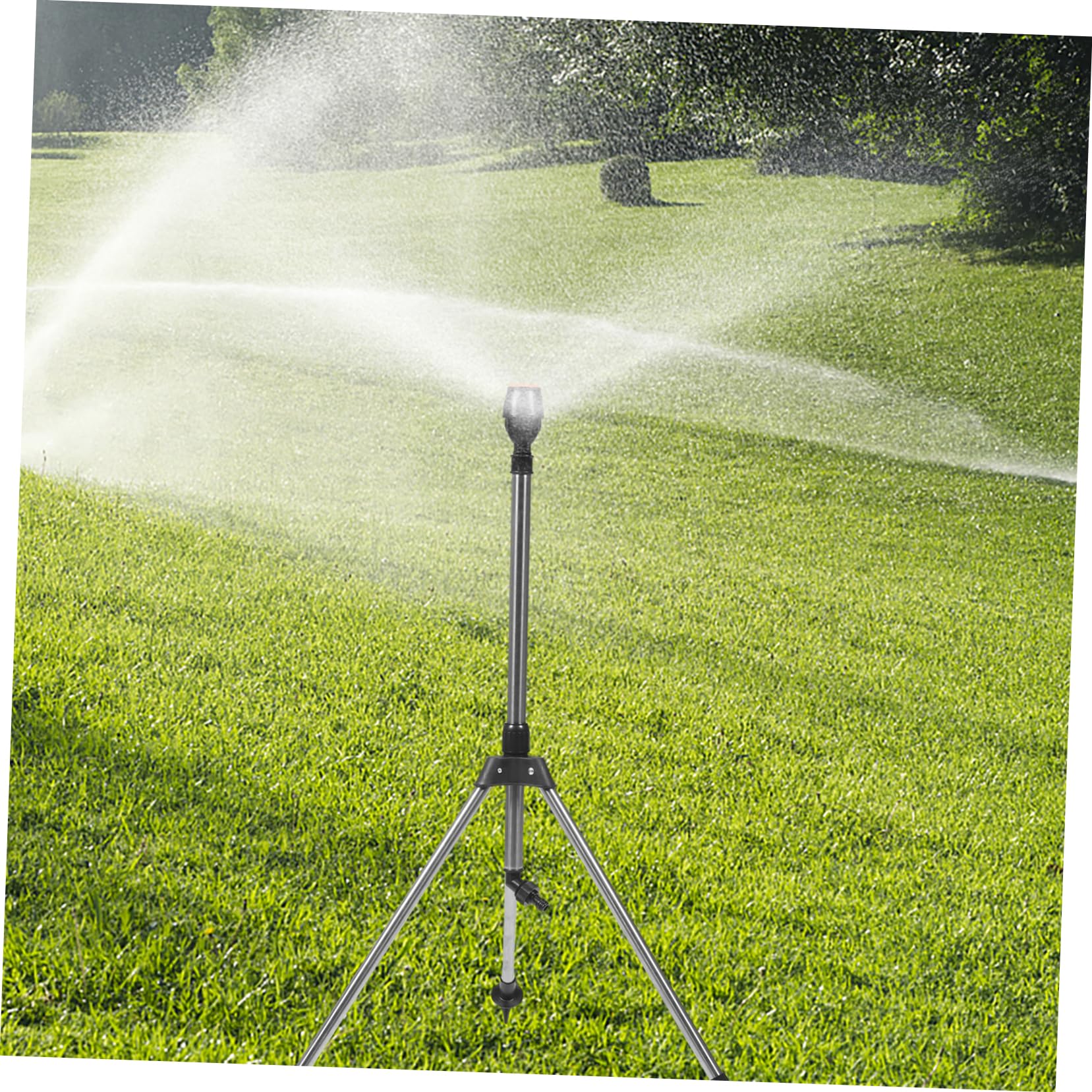 Irrigatore a Treppiede Rotante 360° Automatico, Lega