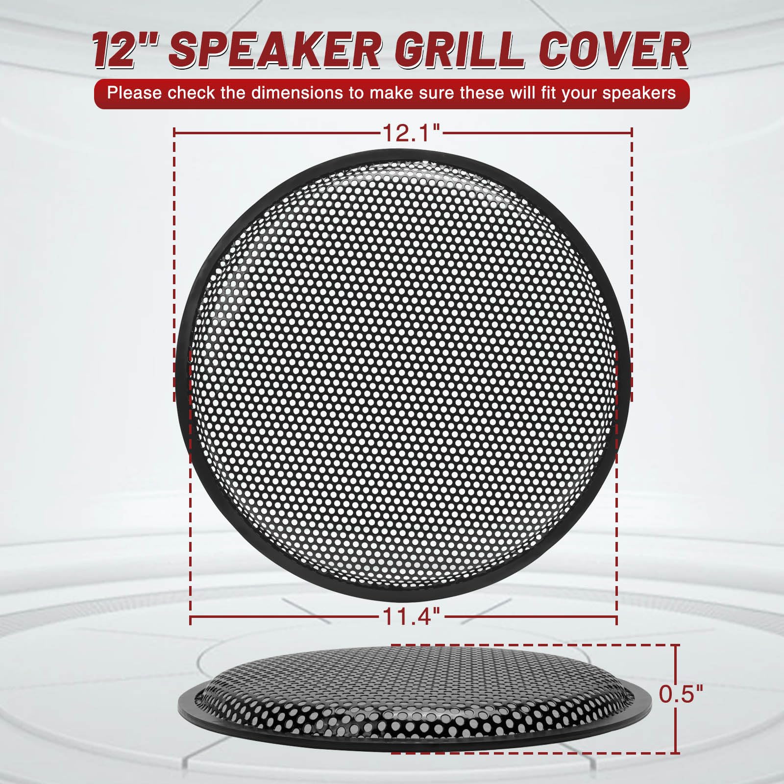 Amazon.co.jp: Tongze 12インチスピーカーグリルカバー:メタルラウンド