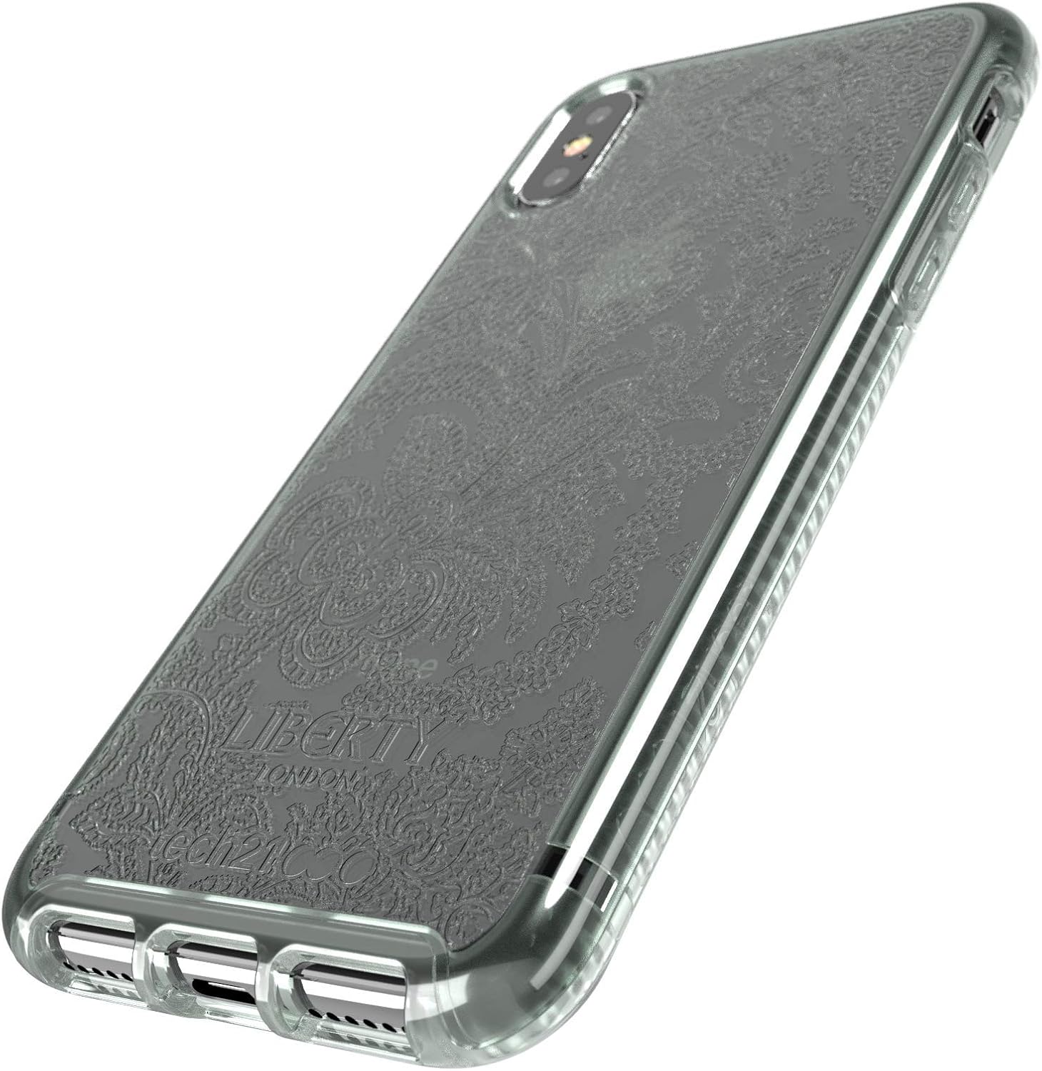 Tech 21 Pure Design Light Khaki Phone Case Cover for Apple iPhone Xs Max - Gre