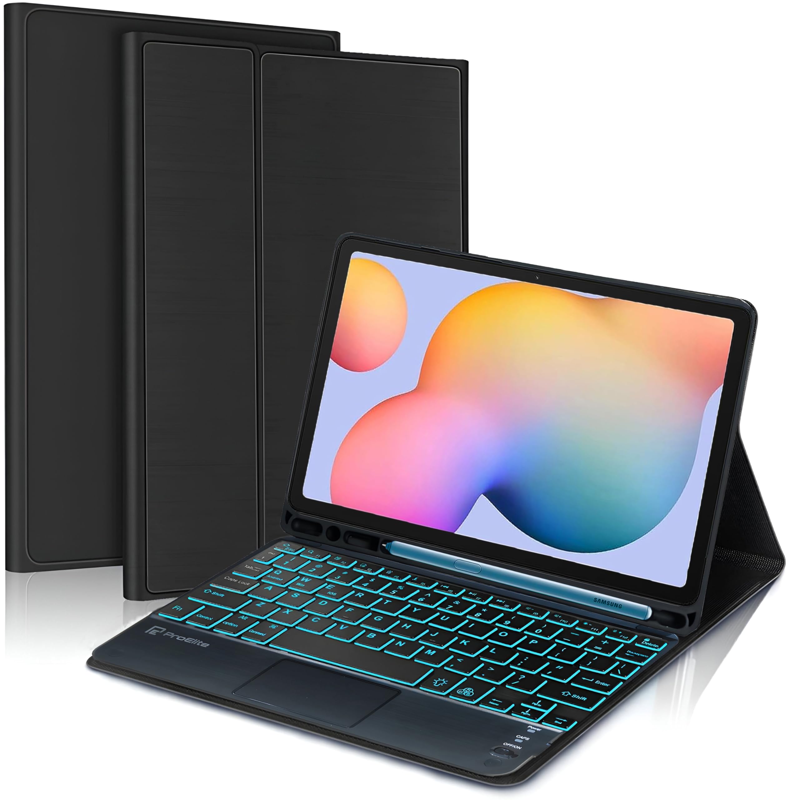 ProElite TouchPad Keyboard case for Samsung Galaxy Tab S6 Lite 10.4 Inch 2024 SM-P610/P615 with S Pen Holder, Magnetic Detachable Wireless Bluetooth TouchPad Keyboard Built-in 7-Colors Backlit, Black (B0CRHQHTXH) Amazon Price History, Amazon Price Tracker