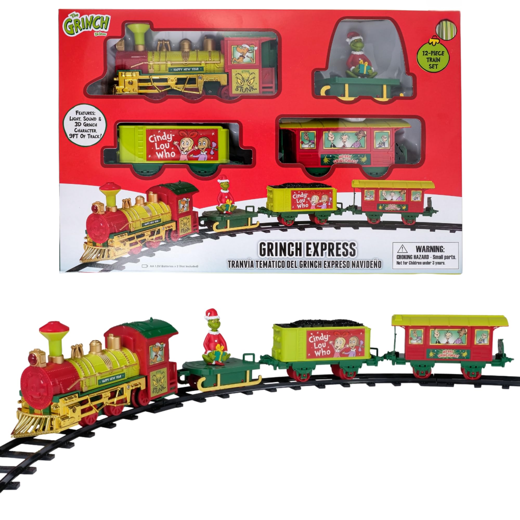 Amazon.com: Ruz for The Grinch Holiday Express Train Set with