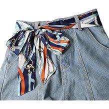 WENLOOY Women Skinny Scarf Belt,Ribbon Scarf Long Skinny Satin Belt Sash Necktie Neck Scarf Choker for Women