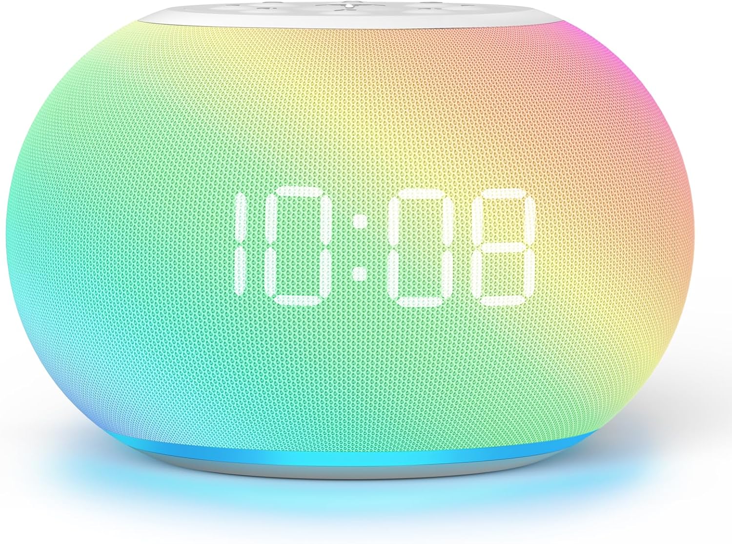 Amazon.com: Reacher Auto-Dimmable Alarm Clock Sound Machine with Night ...