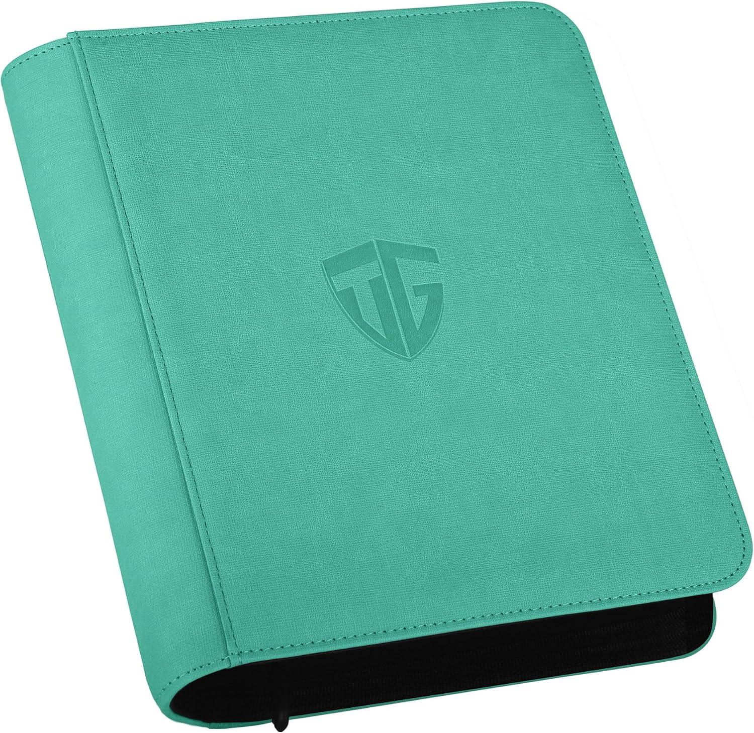 Toploader Binder,Holds 112 Toploaders, 4 Pocket Top Loader Binders for 3" x 4" Rigid Card Holders for Trading Cards or Sports Cards Binders (Cyan)
