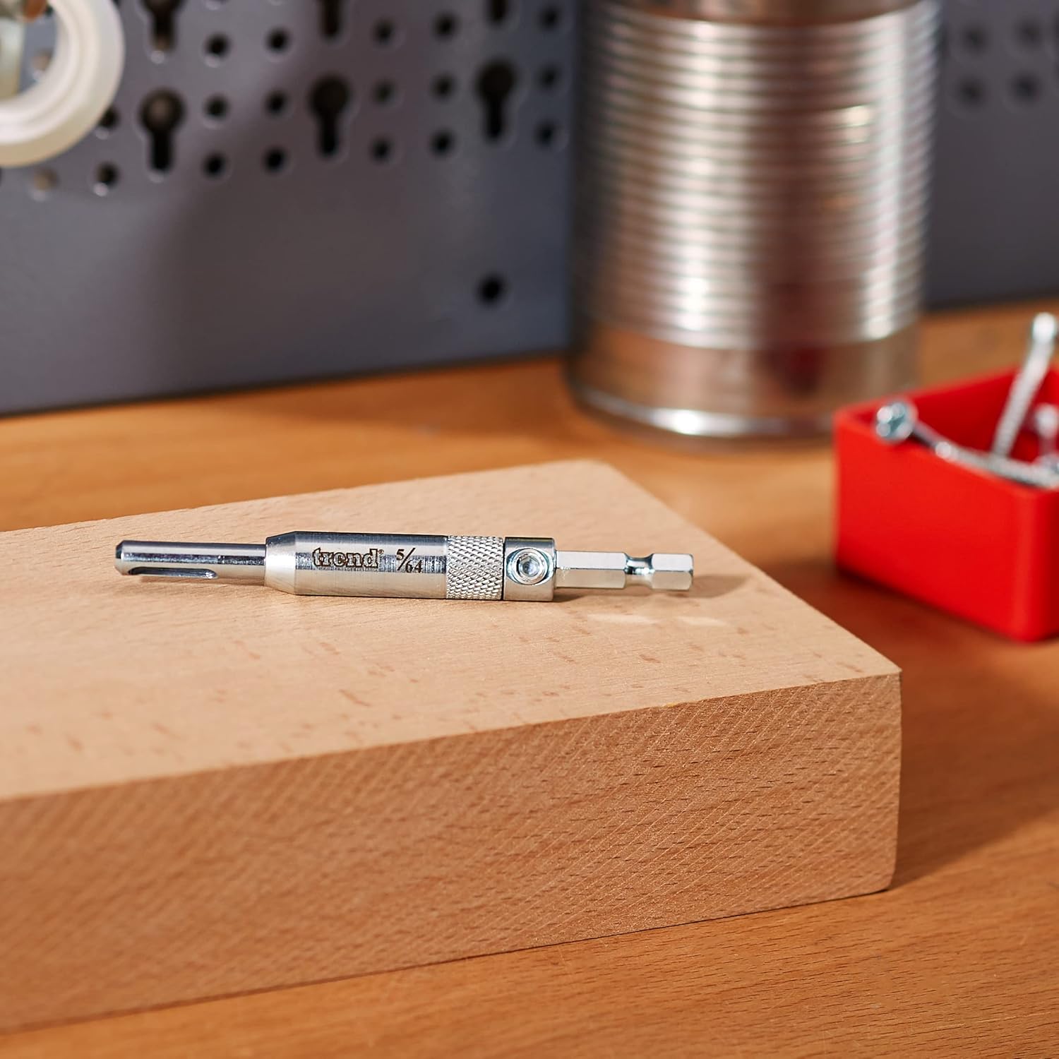 Trend Snappy HSS 2mm Self-Centring Drill Bit & Guide for Precision Pilot Hole Drilling, Quick Release, SNAP/DBG/5
