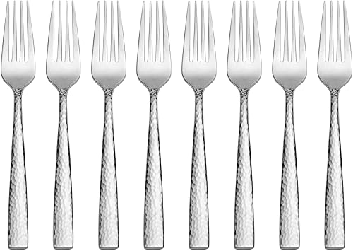 Miniatura 5 de Towle Living Texture - Juego de cubiertos de acero inoxidable forjado de 42 piezas, servicio para 4