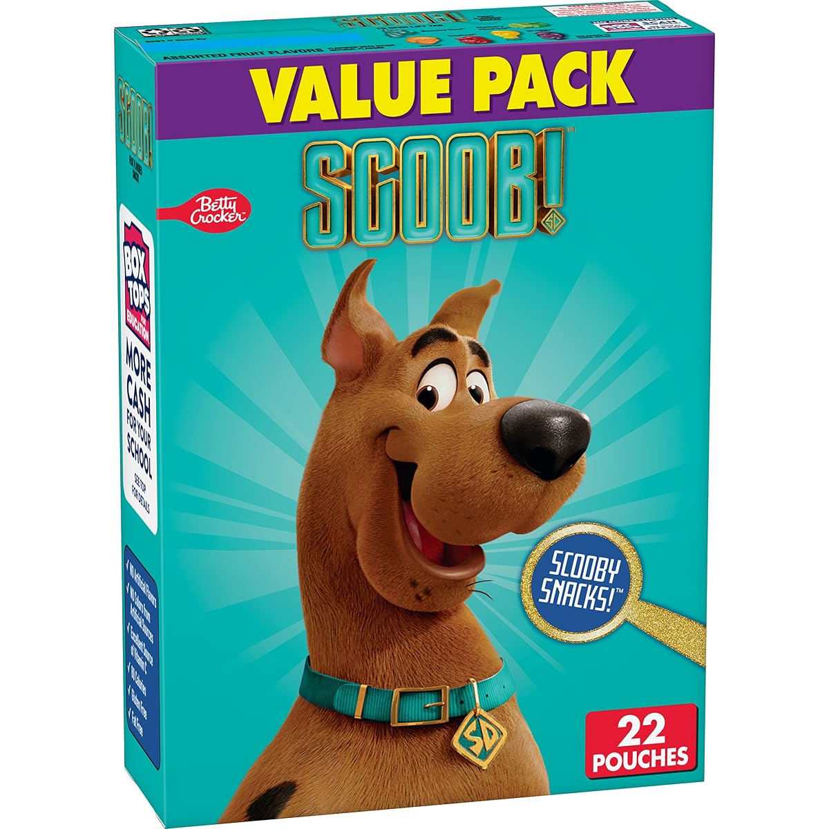Scooby Doo Fruit Flavored Snacks, Treat Pouches, Value Pack