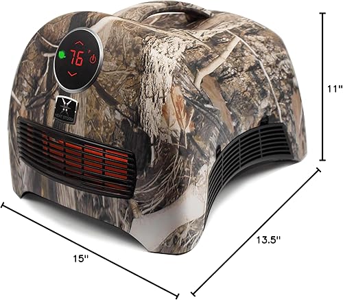 Miniatura 14 de Heat Storm Mojave - Calentador infrarrojo portátil ultraligero para interiores, 1500 vatios, termostato integrado y sensor de sobrecalentamiento