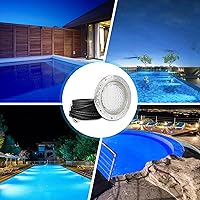 Vista 3 de SH101300 - Luz LED de piscina de 100 pies y 120 V (blanca), bombilla de piscina de 10 pulgadas para piscina enterrada, reemplazo de luz de spa