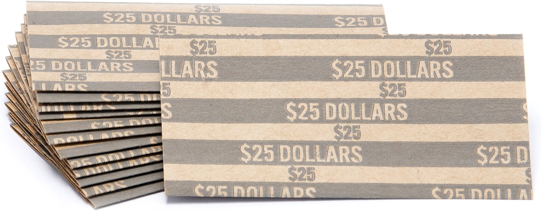Sacagawea Dollar Coin Wrappers, 1,000 Flat Striped Coin