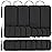 AUVON TENS Unit Replacement Pads Combination Set, 20 Packs Multiple Sizes Electrodes for TENS Unit, Reusable and Latex Free Pigtail TENS Pads for Multiple Pain Relief (2mm Connector) (Black)