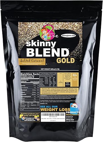 Skinny Blend - Batido de proteínas de mejor sabor para mujeres, batidos delgados y rápidos para perder peso, reemplazo de comida, desayuno bajo en