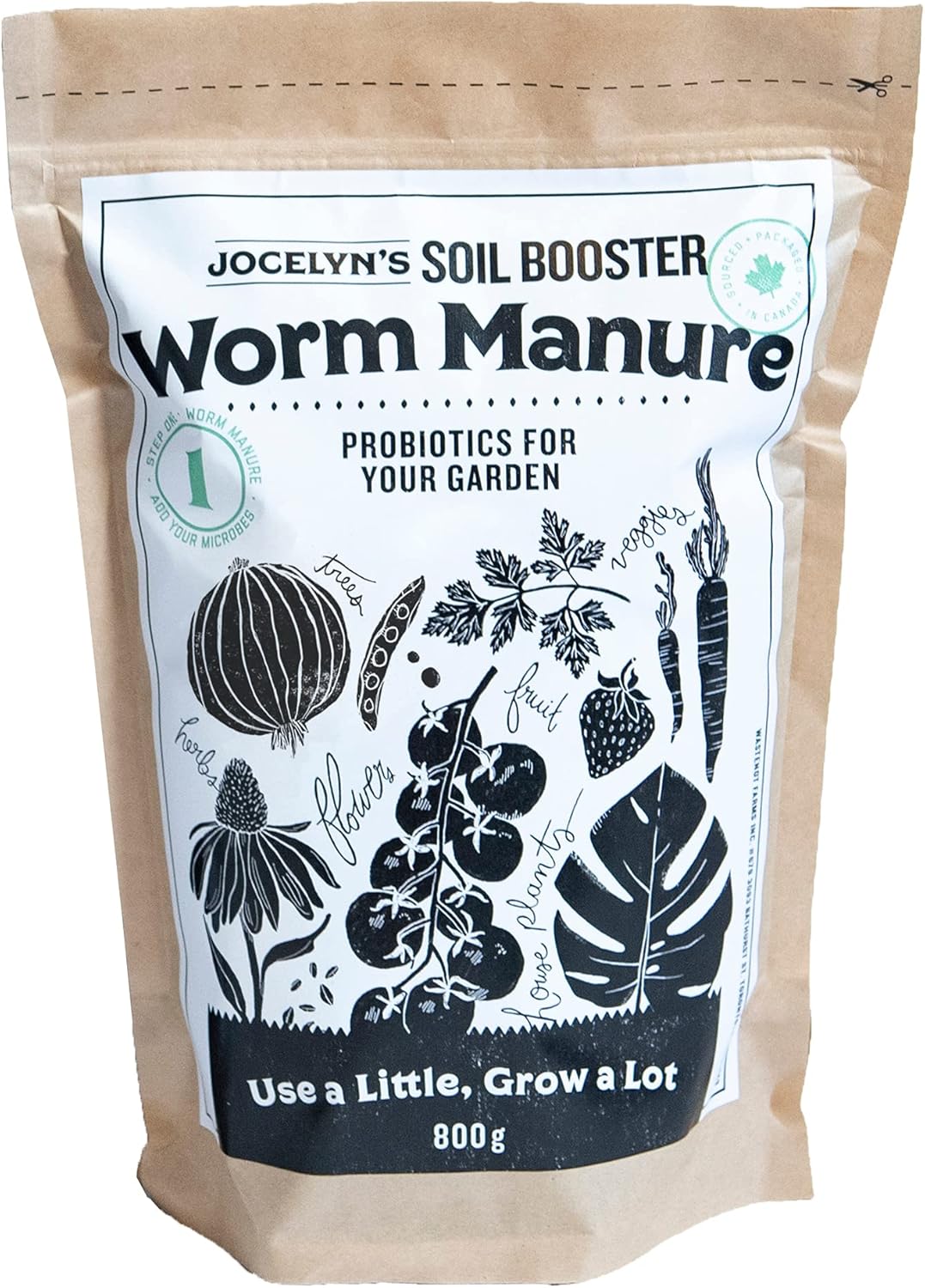 Jocelyn's Organic Soil Booster Worm Manure Worm Castings Natural