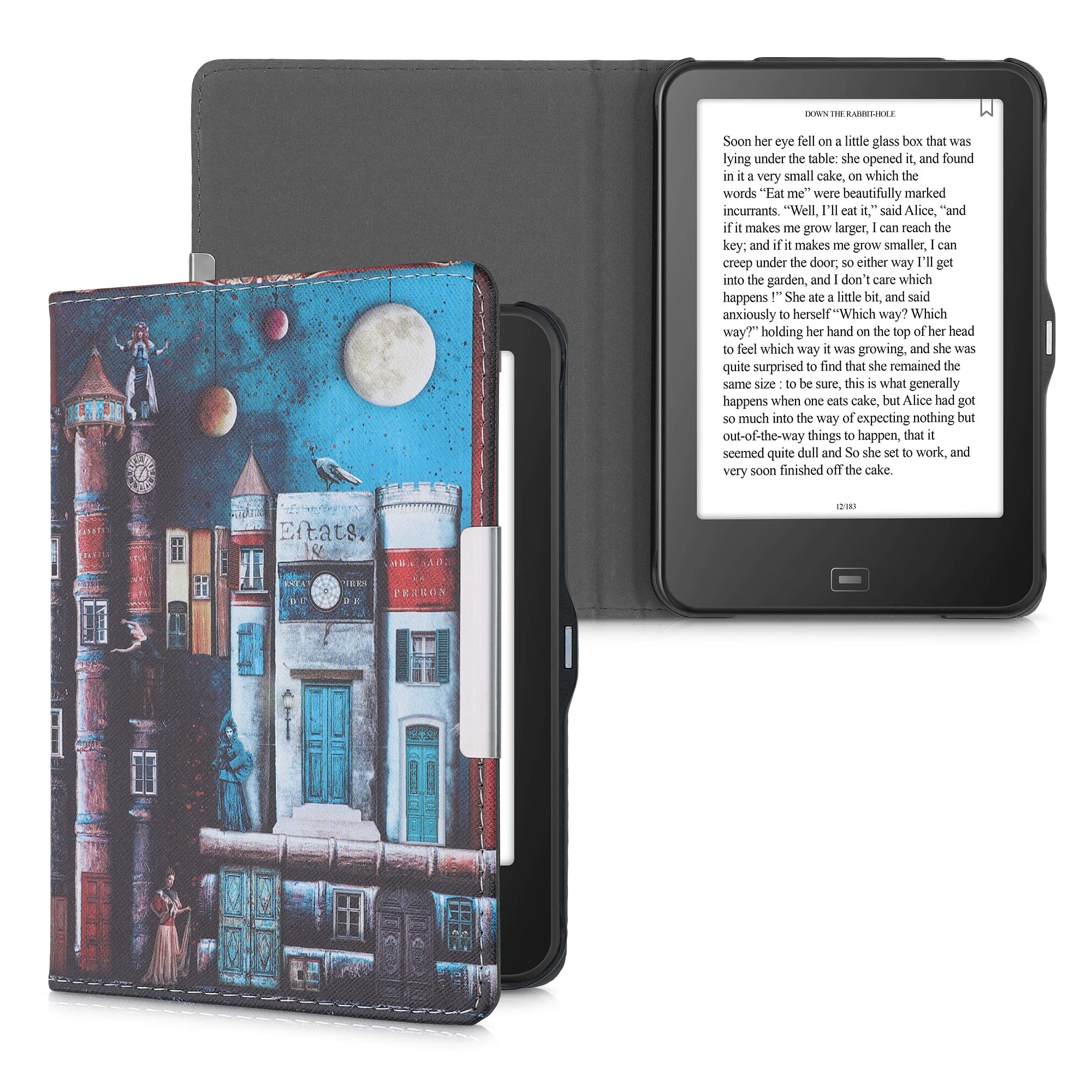 Kwmobile Custodia Flip Per Tolino Vision 1/2/3/4 HD – Multicolore In Ecopelle Con Chiusura Magnetica