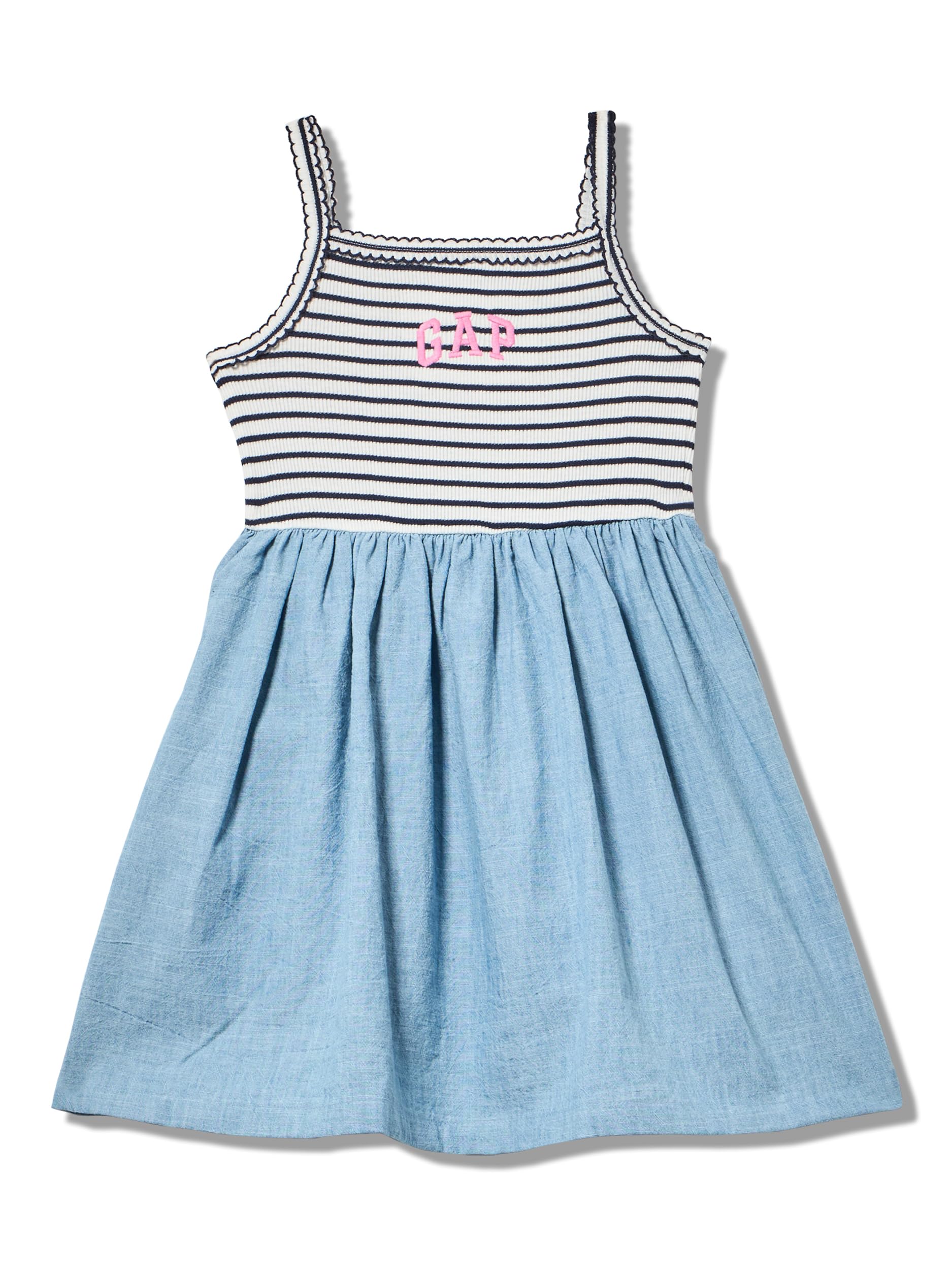Baby Girls' Knit to Woven Logo Dress