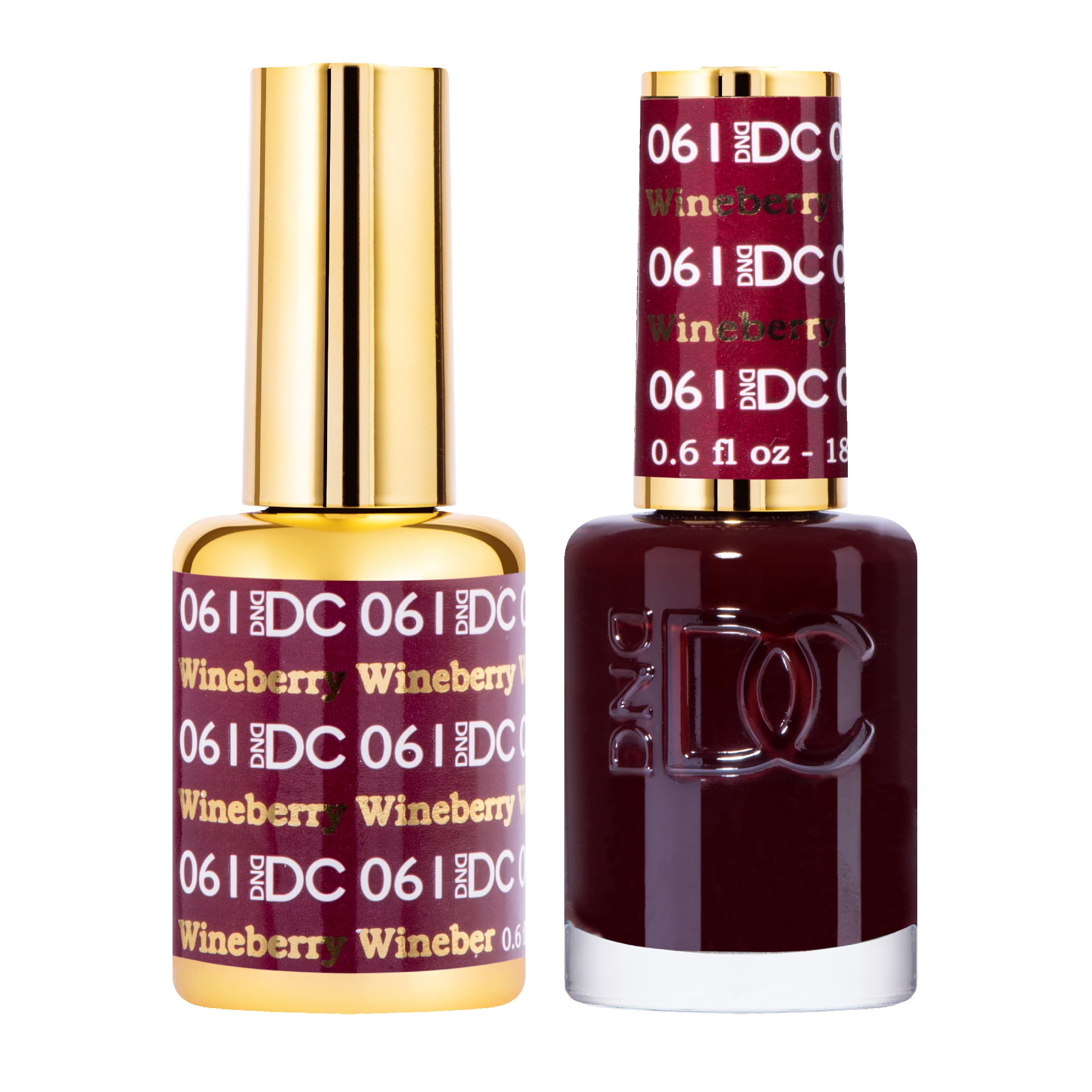 DND DC Gel Polish Set Red Collection UV LED GelPolish and Air Dry Nail Lacquer Matching Chip-Free Polish