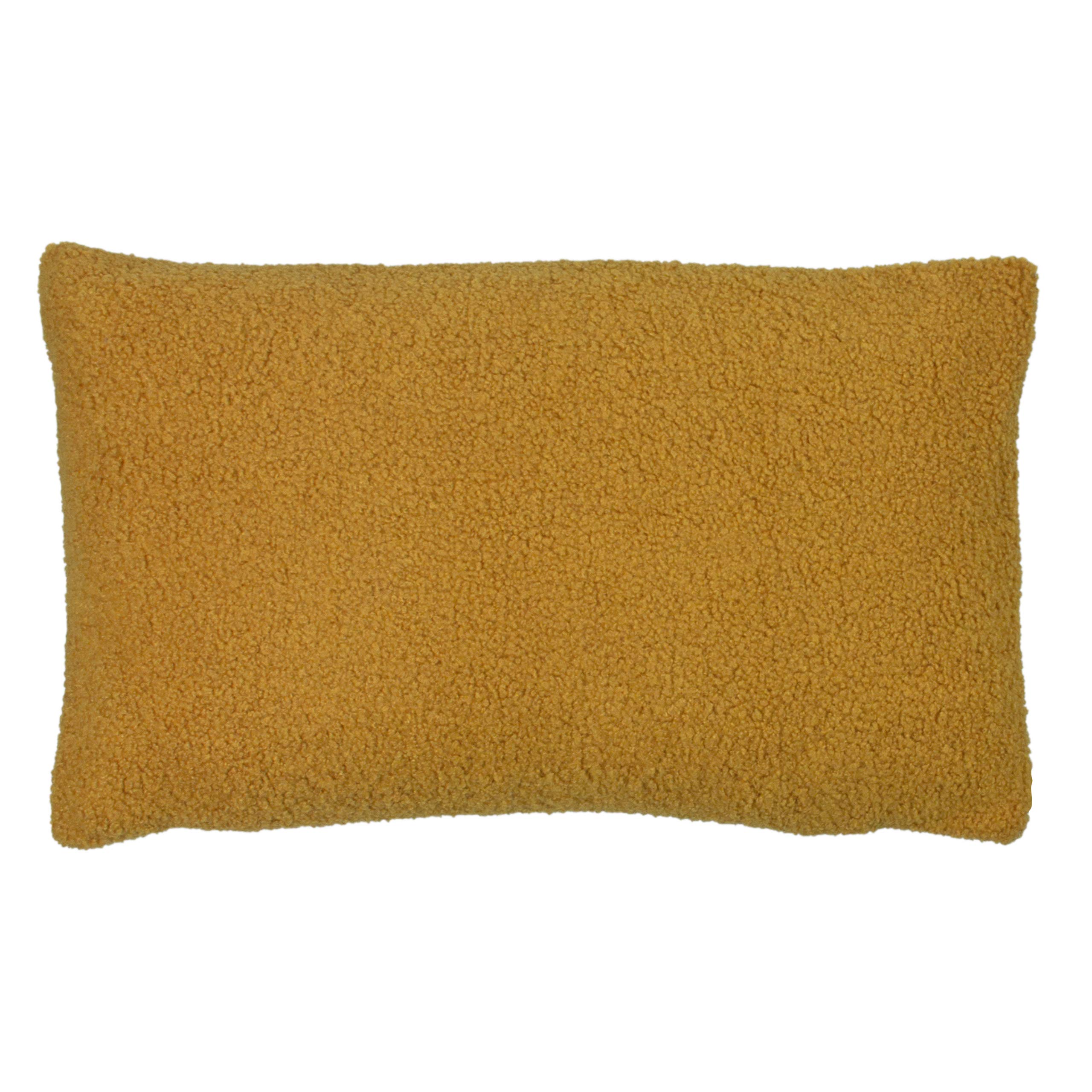 Furn Unisex Yellow Malham Shearling Fleece Cushion In 30Cm X 50Cm