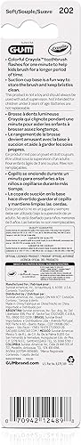 Miniatura 2 de GUM - 202RK Crayola Timer - Cepillo de dientes ligero (cepillo de dientes individual), cerdas suaves, el embalaje puede variar