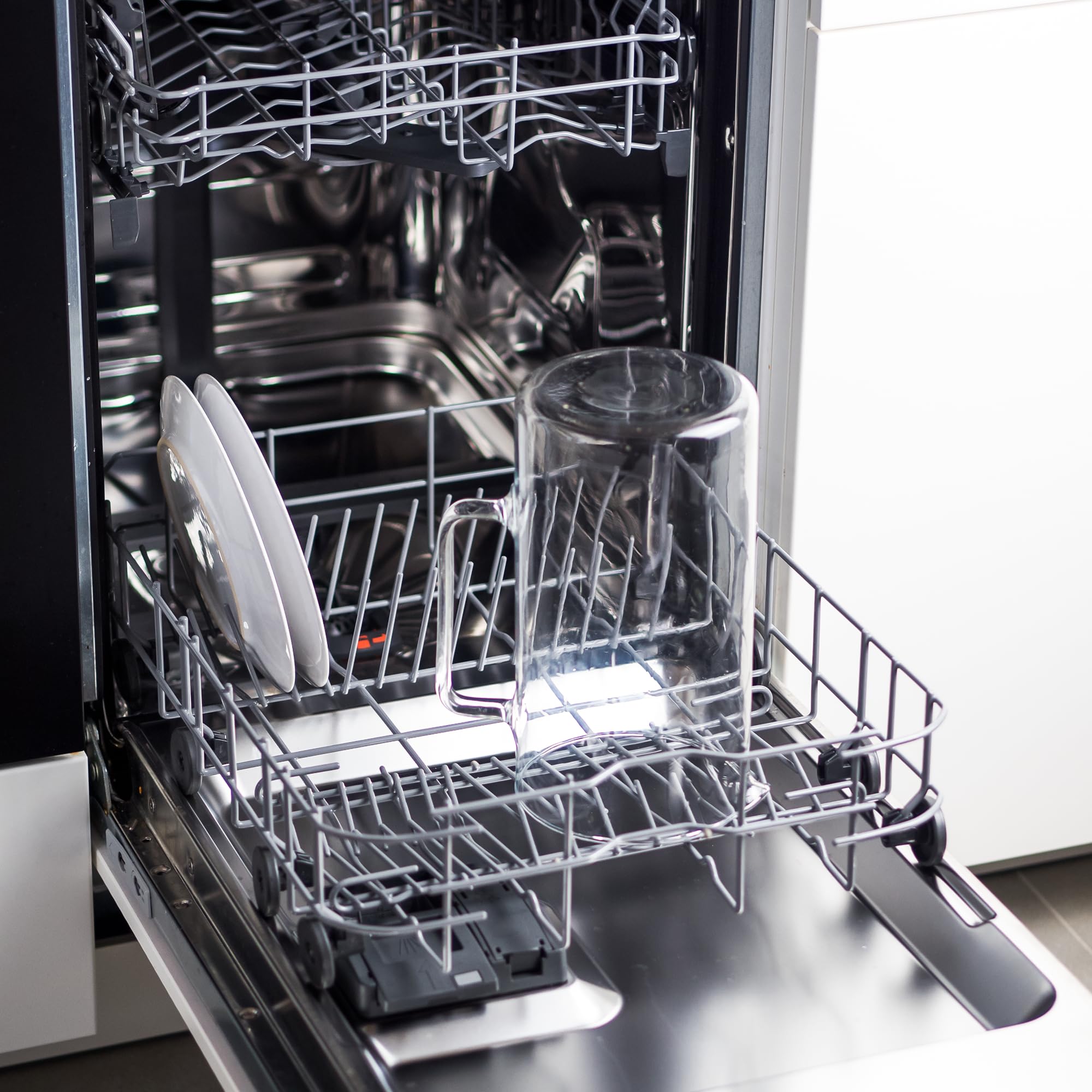 Wessper Caraffa Acqua in Vetro Borosilicato per Succo Caldo Freddo Bevande ghiacciate tè Latte caffè e Vino Ross 3 L
