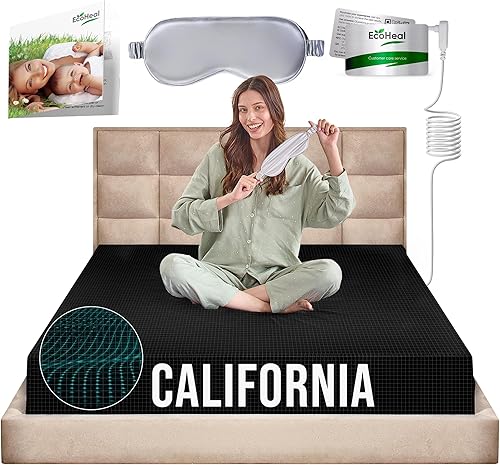 Miniatura 12 de Earth Grounding Sábanas tamaño King con 12% fibra plateada, 4% seda y 84% algodón, color blanco, sábana bajera conductora para un mejor sueño