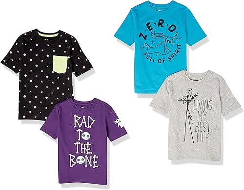 Vista 15 de Yaxa Essentials Disney Marvel Camisetas de manga corta para niños y niños pequeños de Star Wars (cebra previamente manchada), paquetes