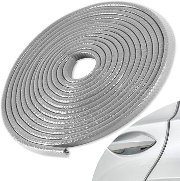 SINGARO 33Ft 10M Car Door Edge Guard, No Glue Car Door Entry Guard Protective Strip, Rubber Edge Trim Car Door Protector, Applicable to Car, Truck, SUV and ATV, Car Exterior AccessoriesGray