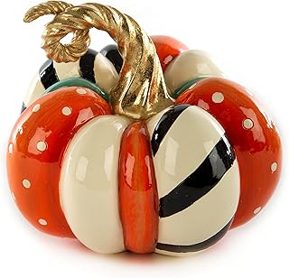 MACKENZIE-CHILDS Mini Patchwork Spice Pumpkin