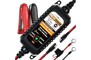 MOTOPOWER MP00205A 12V 800mA Automatic Battery Charger, Maintainer, Trickle and Desulfator