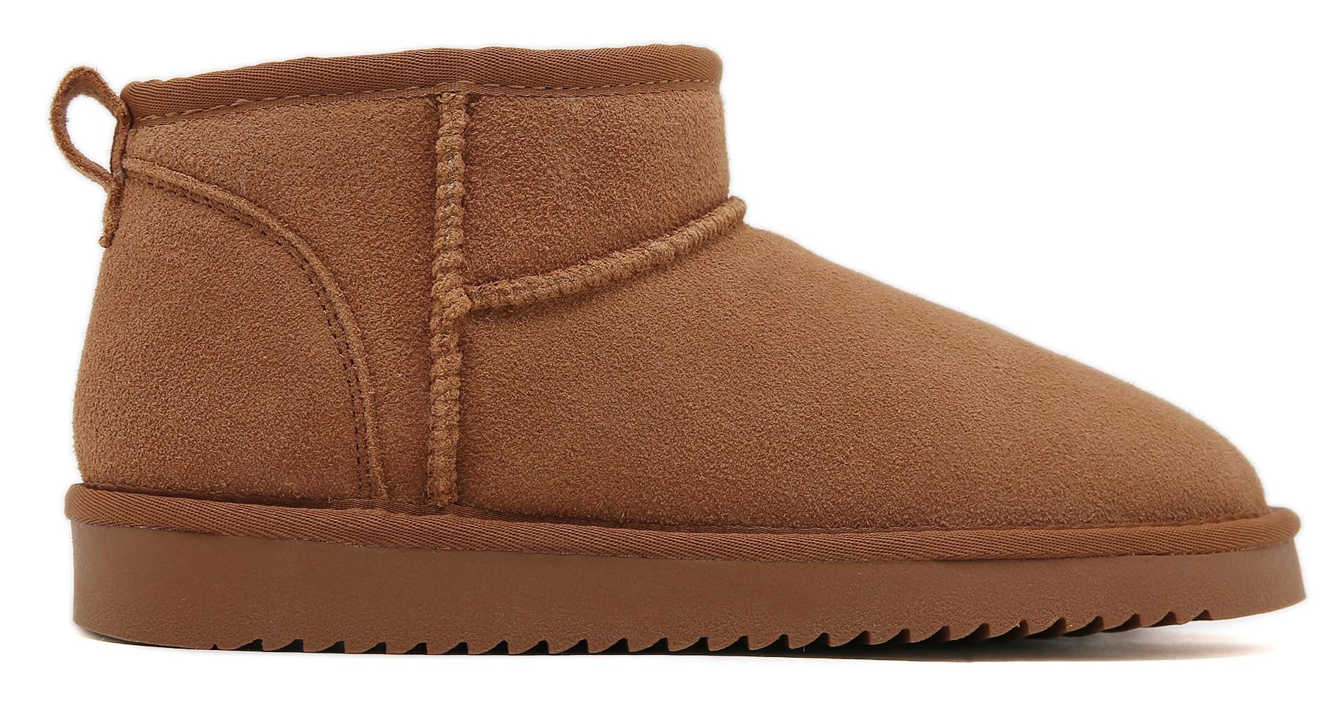 Meik Mangni Stivali Donna Invernali Classic Antiscivolo Stivaletti da Neve Caldo Comode Impermeabili Stivali Inverno Outdoor Breve Boots,Cachi,36 EU
