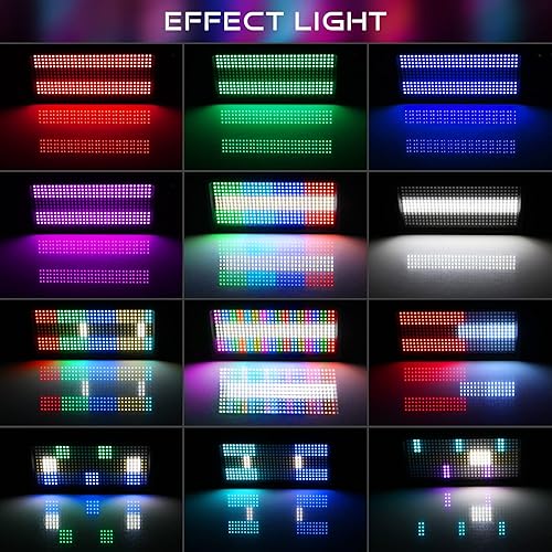 Miniatura 3 de Luz LED de cabeza móvil para escenario, OPPSK de doble cara, 150 W, RGBW, DJ, luz de haz de cabeza móvil por control DMX activado por sonido para